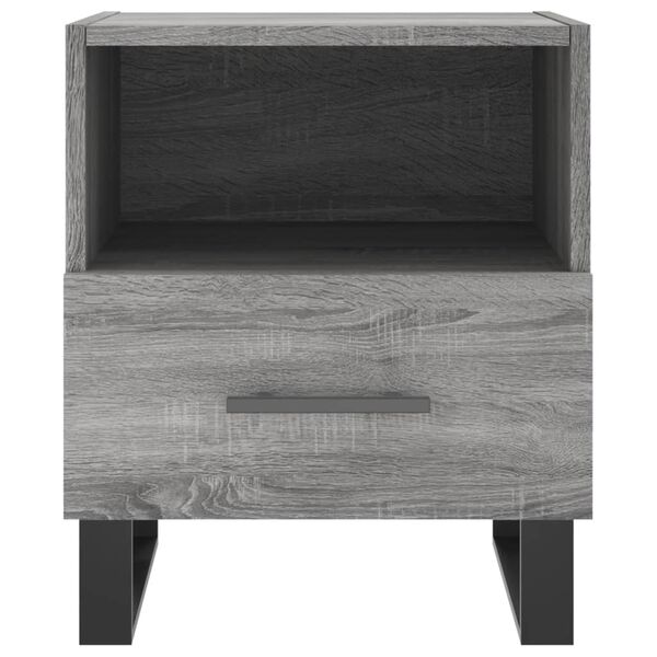 vidaXL Bedside Cabinet Grey Sonoma 40x35x47.5 cm Engineered Wood