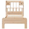 vidaXL Bookcase Bed without Mattress 90x190 cm Single Solid Wood Pine
