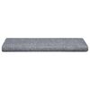 vidaXL Stair Mats Self-adhesive 30 pcs 65x21x4 cm Light Grey Rectangular Edge