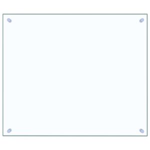 vidaXL Kitchen Backsplash Transparent 70 x 60 cm Tempered Glass