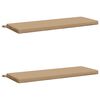 vidaXL Bench Cushions SOEST 2 pcs 100% Polyester Sand 100 x 40 x 5 cm