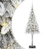 vidaXL Christmas Tree with 150 LEDs White 120 cm PE and Steel