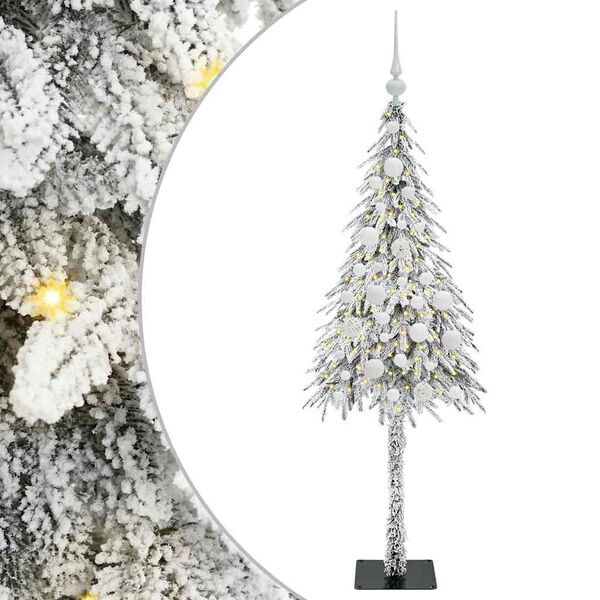 vidaXL Christmas Tree with 150 LEDs White 120 cm PE and Steel