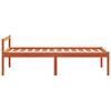 vidaXL Senior Bed without Mattress Wax Brown 75x190 cm Small Single Solid Wood Pine