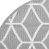 vidaXL Outdoor Carpet ARAKIL Grey &Oslash;120 cm PP