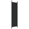 vidaXL 4-Panel Room Divider Black 200x200 cm Fabric