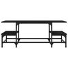 vidaXL Coffee Table Black 100x50.5x40 cm Engineered Wood