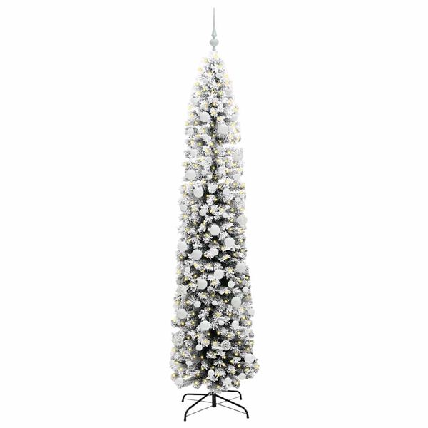 vidaXL Artificial Christmas Tree with 300 LEDs with Stand Green 210 cm