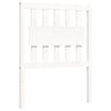 vidaXL Bed Frame without Mattress White Small Single Solid Wood Pine