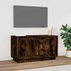 vidaXL TV Cabinet Smoked Oak 80x35x45 cm Engineered Wood