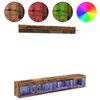 vidaXL TV Wall Cabinet Set with LED 5 pcs Old Wood Engineered Wood