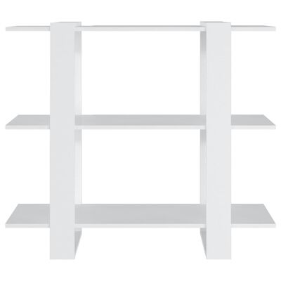vidaXL Book Cabinet/Room Divider White 100x30x87 cm