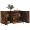 vidaXL Sideboard Smoked Oak 100x36x60 cm Engineered Wood