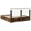 vidaXL Bed Frame with Drawer Smoked Oak 180 x 200 cm Engineered Wood