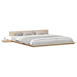 vidaXL Bed Frame Brown 180 x 200 cm Wood
