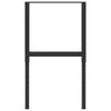 vidaXL Adjustable Work Bench Frames 2 pcs Metal 55x(69-95.5) cm Black