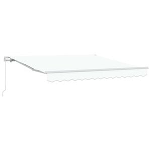 vidaXL Retractable Awning White 300 x 250 x 165 cm