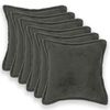 vidaXL Cushion Cover 6 pcs HOUTEN Dark Grey 40 x 40 cm Boucl&eacute;