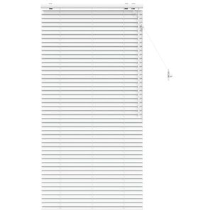 vidaXL Venetian Blind White 95 x 160 cm 35 mm Solid Paulownia Wood