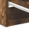 vidaXL Bedside Cabinet Smoked Oak 38x35x56 cm Engineered Wood