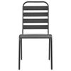 vidaXL Stackable Garden Chair Set 3 pcs Anthracite Powder-coated Steel