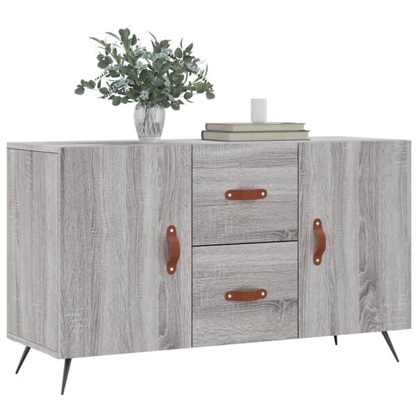 vidaXL Sideboard Grey Sonoma 100x36x60 cm Engineered Wood