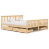 vidaXL Bed Frame without Mattress with 4 Drawers Solid Wood 180x200 cm