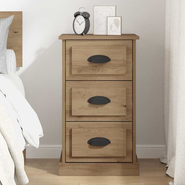 vidaXL Bedside Cabinet Artisan Oak 39 x 39 x 67.5 cm Engineered Wood