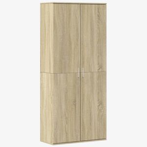 vidaXL Highboard Sonoma Oak 80x35x180 cm Engineered Wood