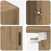 vidaXL Wall Mounted Cabinet Artisan oak 69.5 x 34 x 90 cm