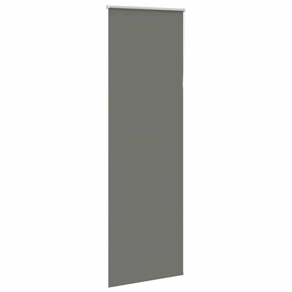 vidaXL Roller Blind Blackout Grey 65x210 cm Fabric Width 60.7 cm Polyester