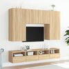 vidaXL TV Wall Cabinet Sonoma Oak 100x30x30 cm Engineered Wood