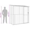 vidaXL Garden Sheds Brown 203 x 85.5 x 200 cm Metal