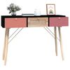 vidaXL Console Table with Drawers 105x30x75 cm Engineered Wood