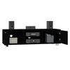 vidaXL TV Cabinet Black 140x40.5x35 cm Engineered Wood