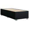 vidaXL Bed Frame without Mattress Black&nbsp;Single&nbsp;Fabric