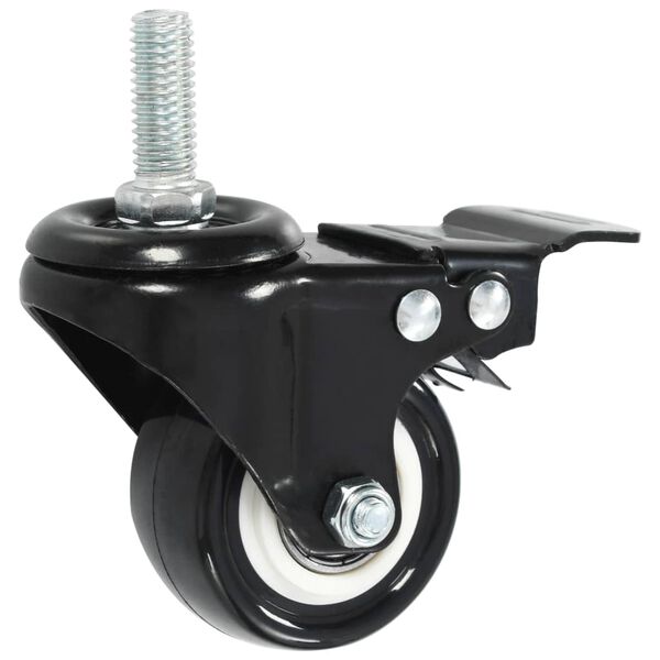 vidaXL 8 pcs Swivel Casters with Brakes 50 mm