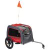 Animal Boulevard Pet Bike Trailer M 130x63x78 cm Red and Grey