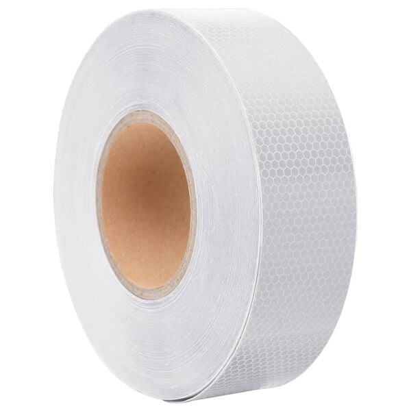 vidaXL Reflective Tape White 5 cmx50 m PVC