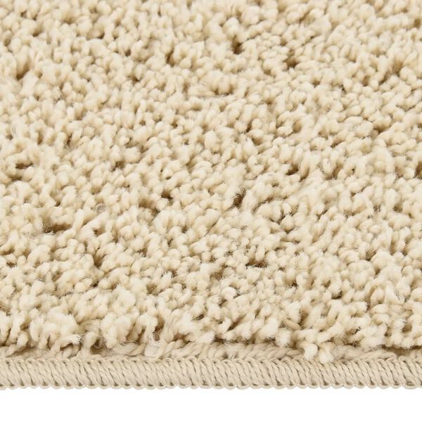 vidaXL Shaggy Rug Cream 200x290 cm Anti Slip