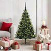 vidaXL Artificial Hinged Christmas Tree 150 LEDs Green 120 cm