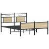 vidaXL Bed Frame without Mattress Sonoma Oak 140x190 cm Engineered Wood