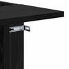 vidaXL End Table Black Oak 35 x 40 x 55 cm Engineered Wood