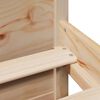 vidaXL Bookcase Bed without Mattress 180x200cm Super King Solid Wood Pine