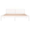vidaXL Bed Frame without Mattress Solid Wood Pine 160x200cm White