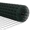 vidaXL Fence with Post Green 0.6 x 50 m Steel and PVC