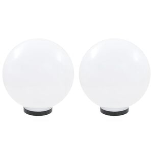 vidaXL Bowl Lamp | Set of 2 | White | Polymethyl Methacrylate | 30 cm diameter