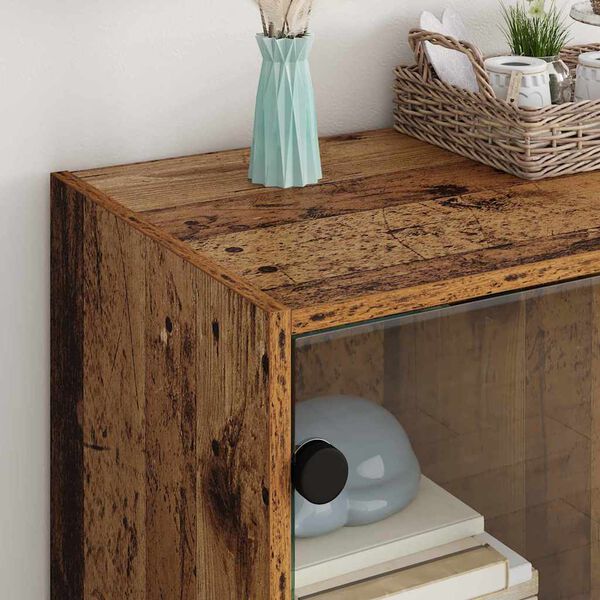 vidaXL Side Cabinet Old Wood 68 x 37 x 75.5 cm Engineered Wood