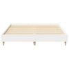 vidaXL Bed Frame No Mattress White 150x200 cm King Size Engineered Wood