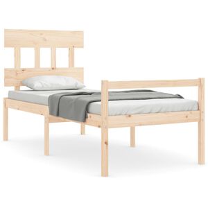 vidaXL Senior Bed without Mattress Single Solid Wood